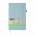 Книга записна ETALON BM.291060-14, 96 арк., 125х195 мм, чиста, обкладинка штучна шкіра, блакитна