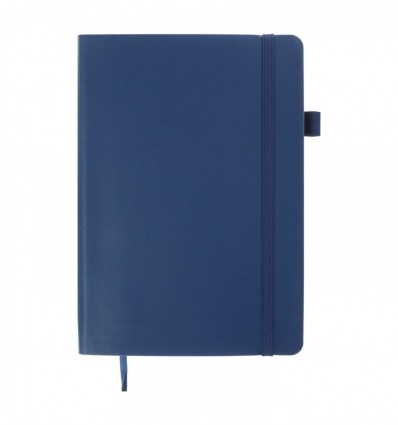 Блокнот діловий BRIEF А5, 96арк, в крапку, обкл. шт. шкіра , синій ( BM.295304-02 )