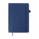 Блокнот діловий BRIEF А5, 96арк, в крапку, обкладинка штучна шкіра, синій ( BM.295304-02 )