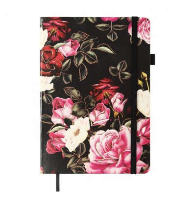 Блокнот деловой CHERIE А5, 96л, чистый, обл. иск. кожа , черный ( BM.295005-01 )