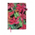 Блокнот деловой EXOTIC А5, 96л, клеточка, обл. иск. кожа , малиновый ( BM.295124-29 )