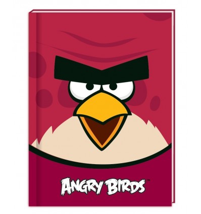 Блокнот "Angry Birds", А5, 80 арк., бордовий