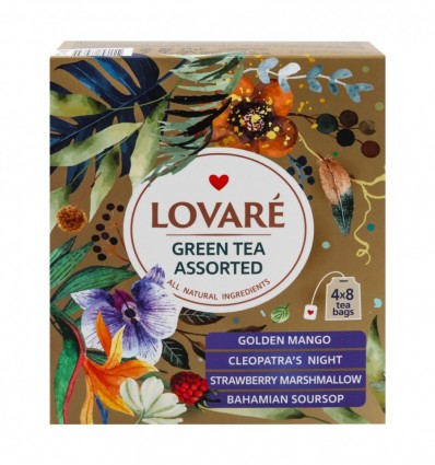 Чай Lovare Assorted зеленый 32х1.5г