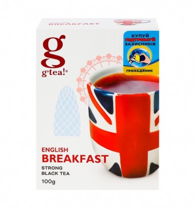Чай Grace English Breakfast чорний байховий листовий 100г