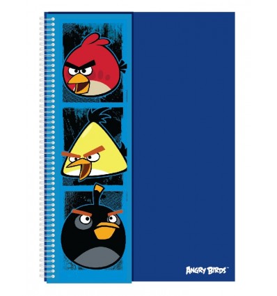 Блокнот "Angry Birds", А4, 80 арк., синій