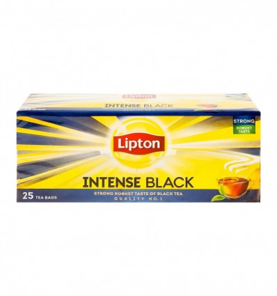 Чай Lipton Intense Black черный байховый 25шт