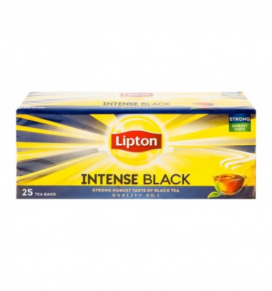 Чай Lipton Intense Black чорний байховий 25шт