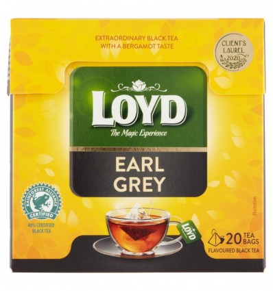 Чай чорний ароматизований Earl Grey 20х2г