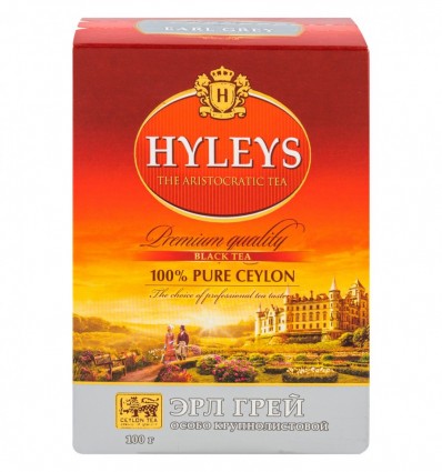 Чай Hyleys Earl grey черный Цейлонский байховый цельнолистовой 100г