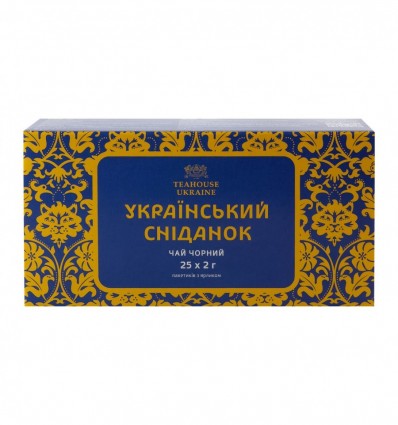 Чай Teahouse Ukraine Український сніданок чорний 25х2г