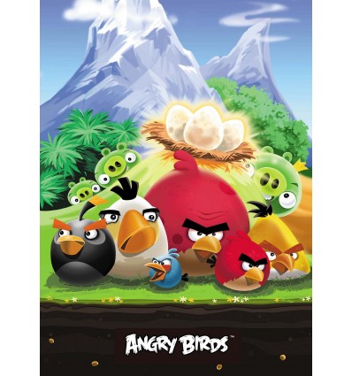 Блокнот "Angry Birds ", А4, 80 л., зеленый