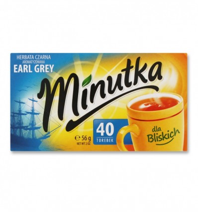 Чай чорний Minutka Earl Grey 40х 1,4 г