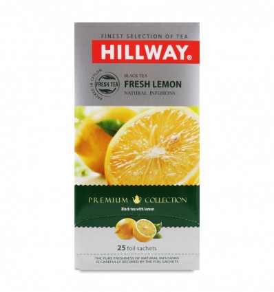 Чай Hillway чорний з лимоном і лемонграсом 25×1,5г
