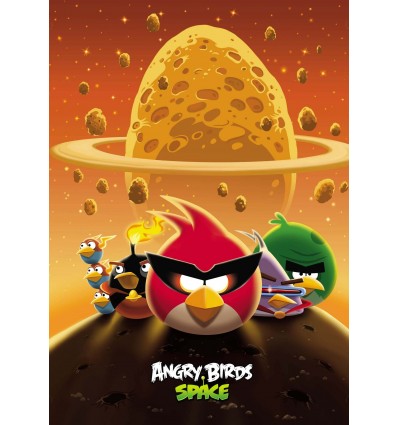 Блокнот "Angry Birds", А4, 80 арк., помаранчевий