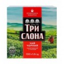 Чай Три слони чорний байховий дрібний 100х1.5г