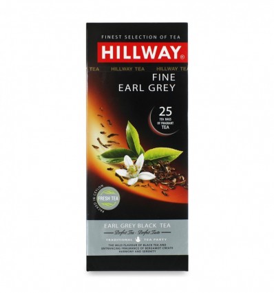 Чай чорний з бергамотом Earl Grey Hillway 25х2г