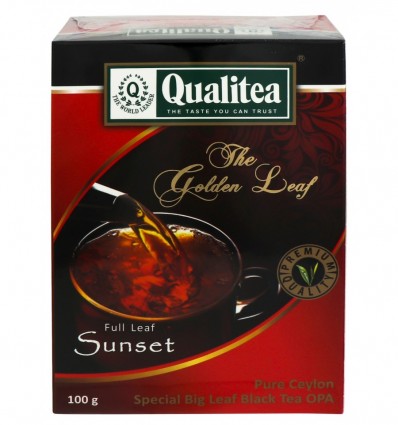 Чай Qualitea The Golden Leaf Sunset чорний байховий великолистовий 100г