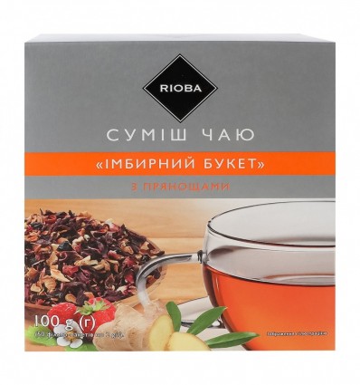 Смесь чая Rioba Имбирный букет с пряностями 50х2г