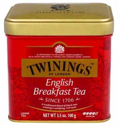 Чай Twinings English Breakfast черный листовой 100г