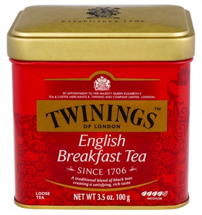 Чай Twinings English Breakfast чорний листовий 100г