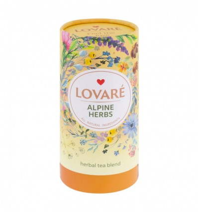 Смесь чая Lovare Alpine herbs травяной с цветами 80г