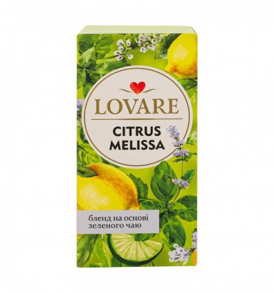 Чай Lovare Citrus melissa трав`яний та зелений 24х1.5г