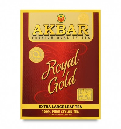 Чай Royal Gold Akbar чорний крупнолистовий 80 гр