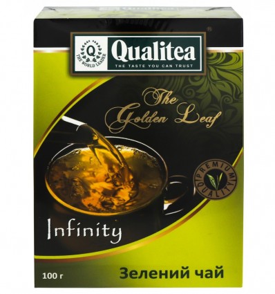 Чай Qualitea The Golden Leaf Infinity зелений середньолистовий 100г