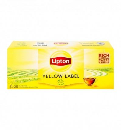 Чай Lipton Yellow Label черный байховый 25х2г