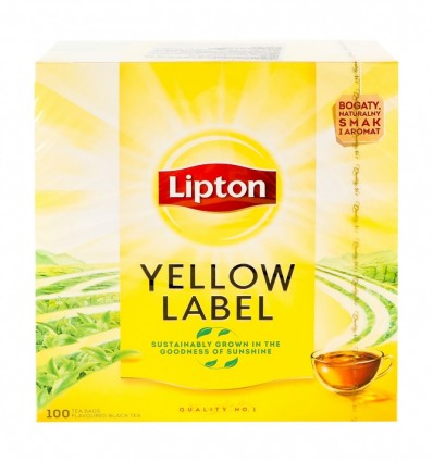 Чай Lipton Yellow Label чорний байховий 100х2г