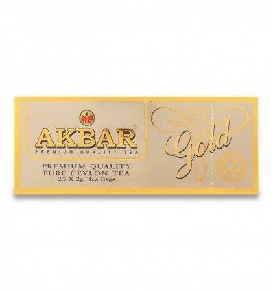 Чай Gold Akbar цейлонский черный пакетированный 25х2г