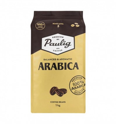Кава Paulig Arabica натуральна в зернах 1кг
