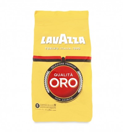 Кава Lavazza Qualita Oro натуральна смажена в зернах 1кг