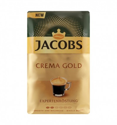 Кава Jacobs Crema Gold натуральна смажена в зернах 1кг