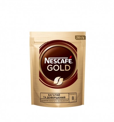 Кава Nescafe Gold розчинна з додаванням меленої кави 400г