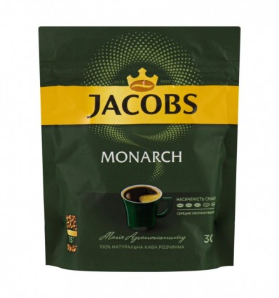Кава Jacobs Monarch натуральна розчинна сублімована 30г