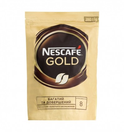 Кофе Nescafe Gold натуральный растворимый сублимированный 280г