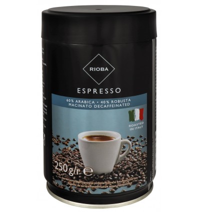 Кофе Rioba Espresso натуральный жареный молотый 250г