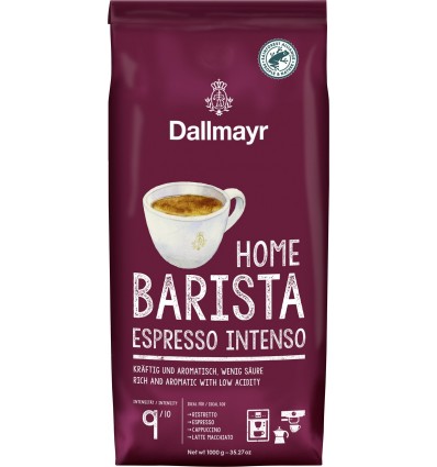 Кава Dallmayr Home Barista Espresso Intenso обсмажена в зернах 1 кг