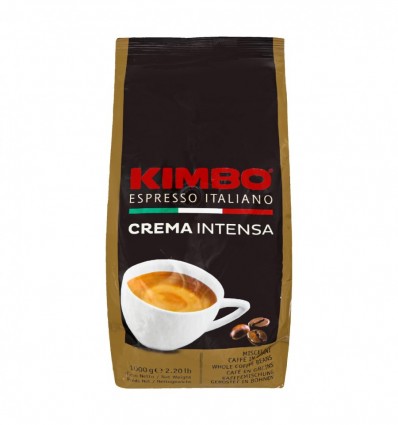 Кава Kimbo Crema Intensa в зернах смажена 1кг