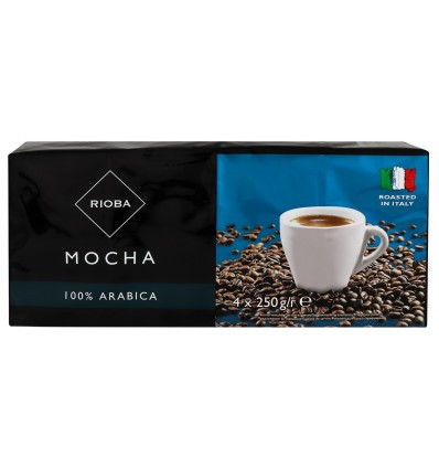 Кофе Rioba Mocha натуральный жареный молотый 4х250г