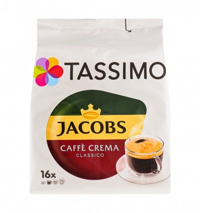 Кава Jacobs Tassimo Caffe Crema Classico мелена 16х7г