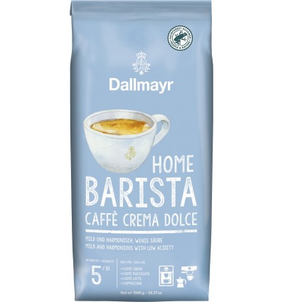 Кава в зернах Dallmayr Home Barista Caffe Crema Dolce обсмажена 1 кг