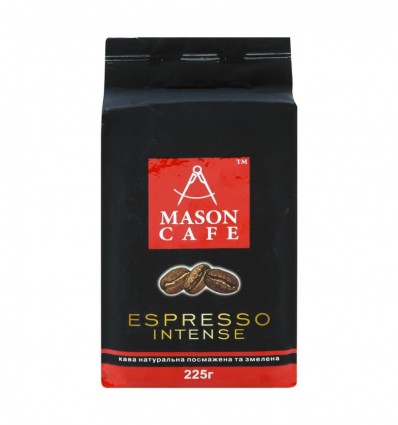 Кофе Mason Cafe Espresso Intense натуральный жареный молотый 225г