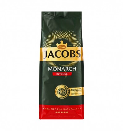 Кофе Jacobs Monarch Intense натуральный жареный молотый 225г