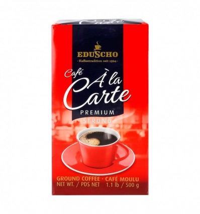 Кава Eduscho Cafe a la carte Premium Strong смажена мелена 500г