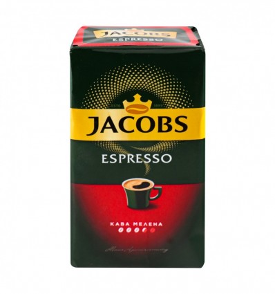 Кофе Jacobs Espresso натуральный жареный молотый 450г