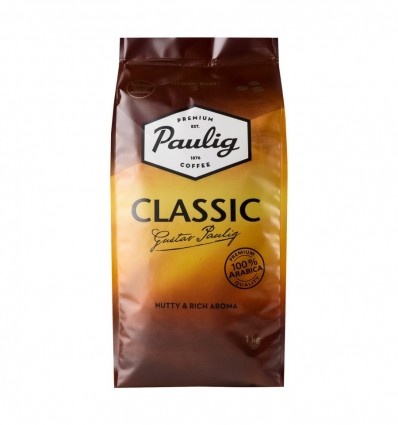 Кава Paulig Classic натуральна смажена в зернах 1кг