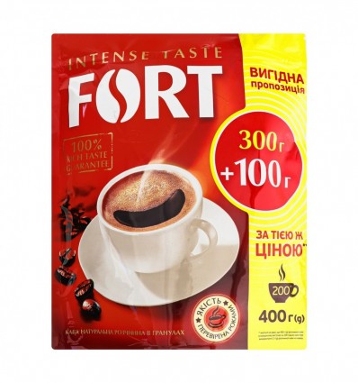 Кофе Fort натуральный растворимый в гранулах 400г
