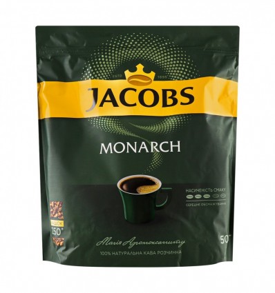 Кава Jacobs Monarch натуральна розчинна сублімована 500г